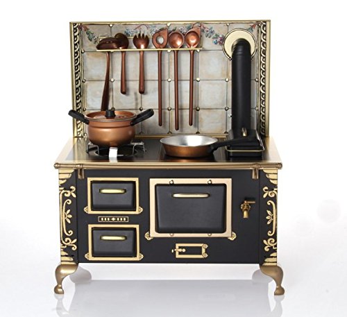 Preisvergleich Produktbild wps Miniatur Herd Classic, funktionsfähig - Nostalgisches Blechspielzeug