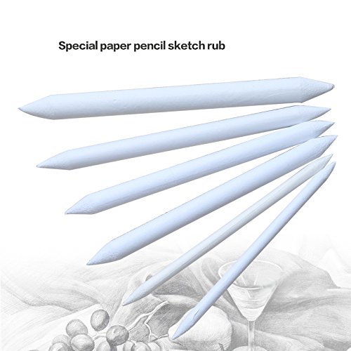 12 x Papierwischer Mischen Stump Tortillon Skizzieren Kunst Zeichnung Stifte - 3