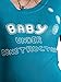Long Sleeve Baby Under Construction Top, UK Size 14 (Brand size L ), BLUE