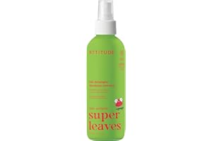 ATTITUDE Rinse-free Hair Detangler Spray for Kids, EWG Verified Leave In Product, Plant- and Mineral-Based Ingredients, Vegan, Watermelon and Coco, 240 mL