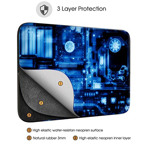 Sidorenko Designer Laptophülle für Laptops mit einer Bildschirmdiagonale von 35,8 cm ( 14-14,2 Zoll ) neopren max. Geräteabmessungen 35,5 cm x 25 cm - 3