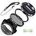 Produktbild LUMOS 5er Set mit 55mm Gegenlichtblende UV Filter CPL Polfilter Objektivdeckel und Halter für jedes Sony Camcorder Kamera Objektiv mit 55mm Einschraubgewinde Sony DSC-HX400V HX300 FDR-AX53 DT 18-55 mm 3.5-5.6 SAM II SAL35F18