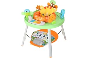 BAKAJI Centro attività Educativo per Bambini 3 in 1 per Bambini e Neonati, Giocattolo con Seduta Ergonomica, Tastiera Musicale, Luci e Suoni, Stazione Gioco Che Cambia e Cresce con Il Bambino