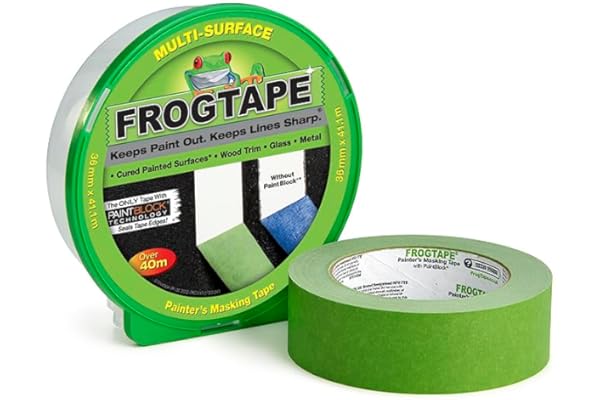 Frog Tape Green Multi Surface Painters Masking Tape, Indoor Painting and Decorating For Sharp Lines
