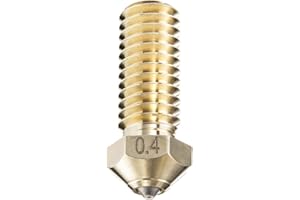 DUROZZLE Wolframkarbid-Düse 0,4mm für QIDI Q1-Pro/X-Max3 / X-Smart3 / X-Plus3 3D-Drucker, hohe Wärmeleitfähigkeit und Abriebfestigkeit (QIDI, 0.4mm)