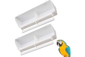 Vinnykud Mangeoire Automatique pour Oiseaux Peut être Suspendue Distributeur de graines pour perruches, calopsittes, Conures, aras, inséparables, pinsons, canaris