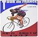 Produktbild 3drose LLC 20,3 x 20,3 x 0,6 cm Maus Pad, Print of French Tour de France Poster mit Man Riding Bike (MP _ 184260 _ 1)