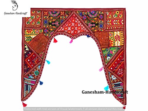 New indiano hippie Boemia indiani Decor cotone etnico da appendere alla parete vintage patchwork, porte finestra mantovane mano ricamato patchwork Toran