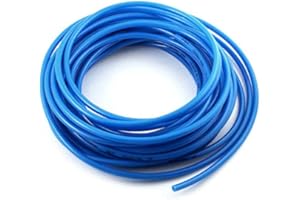 GREITAPIGU.LT Polyuréthane PU Pneumatique Tuyau 6mm x 4mm 5 mètre Bleu Tubes Flexibles Pour Vide Air Pétrole