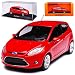 Produktbild Ford Fiesta JA8 3 Türer Rot 7. Generatinon 2008-2017 1/43 Minichamps Maxichamps Modell Auto mit individiuellem Wunschkennzeichen