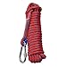 Produktbild 12Mm / 10-50M Draussen Kletterseil Notfallrettung Bergsteigen Abseilen Sicherheitsriemen Mit Karabiner,Red,30M