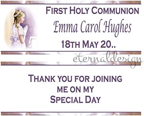Eternal Design 7 x Personalised 1st Holy Communion Kit Kat Wrappers CMKK20