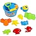 Produktbild Anpro Strandspielzeug sandspielzeug Set 14Stk Wasserspielzeug sandkasten Spielzeug spielstabil sandspielzeug buddelzeug für Jungen Mädchen Kinder, EINWEG