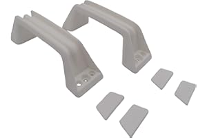 CR-MOESANCO® Set 2 maniglie per roulotte o rimorchio bianco ZADI (bianco)