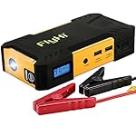FlyHi 800A Peak 18000mAh Car Jump Starter D12 (Up to 6.5L Gas or 5.2L Diesel Engine) Battery Booster Portable Power Bank with LED Light and Smart USB Output
