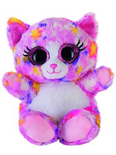 Heinrich Bauer 14242 - Blickfänger lashy Gatto Peluche, Glitter, 15 cm, Rosa/Bunt