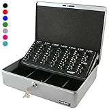 HMF 10015-09 Caja de caudales, bandeja para contar monedas 30 x 24 x 9 cm,...