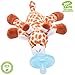 Giraffe Pacifier for babies - Stuffed Animal Binky, Soft Plush Toy with Detachable Silicone Baby Dummy RS.499.00