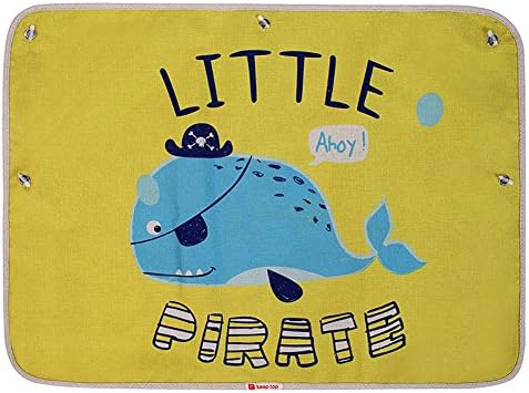 Car Window Shade - Car Accessories Side Shade Window Shade Sunscreen Cartoon Vehicle with Shade File Sucker Type Universal Child Car Curtain Blocks UV Rays Protection for Baby Kids Pets
