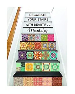 Paper Plane Design Tile Sticker Size 6 inch x 6 inch x 36 pcs - Multi Colour Design 24 (D)