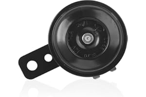 Xiciki Klaxon Moto 12V, Universal Avertisseur Pour Voitures, Corne de Signal Universelle, Klaxon Moto Avertisseur Motocycle Universel Horn Corne Imperméable pour Moto, Véhicule(Noir)