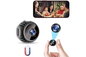 FiveSky Hidden Spy Camera Mini HD 1080P Wireless WiFi Camera with Live Video Home Security Surveillance Cam with Motion Detection/Night Vision APP Control for Indoor Outdoor Car Nanny Cam