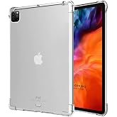 iPad Pro 11 1/2/3/4 Nesiller (2018-2022) ile Uyumlu K&ouml;şe Korumalı Şeffaf Esnek Antishock Kılıf Şeffaf