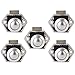 Produktbild Bona 5 Pack Push Button Catch Door Lock 15–27mm Verriegelung Regler Für Boot Pferdeanhänger Camper Van Weiß