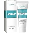 Protein Hair Straightener, Silk & Gloss Hair Straightening Cream, 60ml Hair Straightening Hair Care Cream For Curly Hair, Nourishing Fast Smoothing Hair Straightener Lotion