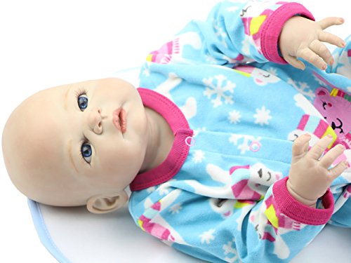 Full Body Vinyl Reborn Babies Dolls 58CM Inch Realistic New Born Boy Baby Toy Lifelike Birthday Xmas Gift