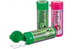 MIRADENT XYLITOL CHICLE SABOR MANZANA BOTE 30 Ud x 30 gr