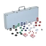 ✅1 Pokerkoffer aus Aluminium mit Schlössern und Griff