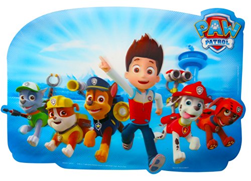 New! Boys & Girls 3D Dinner Activities Placemats in Different Designs (Blue (Paw Patrol))