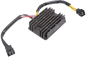 SINKEES Motorcycle Rectifier Regulator Electric Voltage Replacement Accessories for For Triumph Daytona 955 T595 955i 1997-2006 for Speed Triple R 675 2008-2011 for Tiger 1050 2007-2011 (Black)