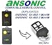 Produktbild ANSONIC SA 868 – 1 Mini/M, ANSONIC SA 868 – 2 Mini/M kompatibel Fernbedienung/Clone, 4-canali 868,3 MHz Fixed Code Ersatz Fernbedienung.