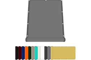 FENYIGE Toldo Vela Cuadrado 130 x 200 cm Impermeable Toldo de Terraza Materiale Resistente e Traspirante per Protezione Solare para Parque Césped Patio Jardín Terraza Camping, Gris Claro