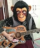 Affe Kopfmaske, Cusfull Neuheit Halloween-Kostüm Party Latex Tiermaske Affe Kopf Maske Headmaske Halloween-Party-Kostüm -