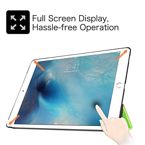 Fintie iPad Pro 12.9 Zoll Hülle – Ultra Schlank Superleicht Ständer Schutzhülle SmartShell Cover Case Tasche mit Auto Schlaf / Wach Funktion für Apple iPad Pro 12,9 Zoll (2015 Version), Grün - 4