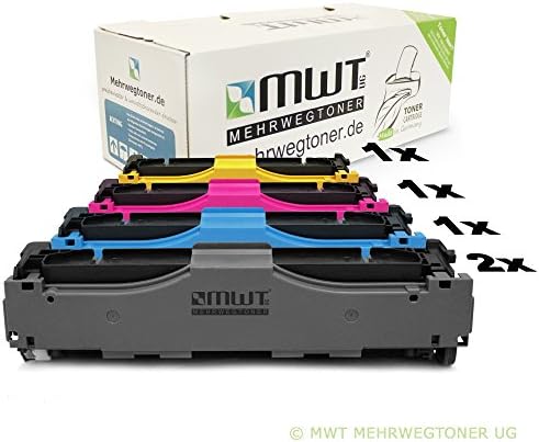 5x Kraft Office Supplies Remanufactured toner cartridge for HP LaserJet Enterprise 700 Color M 775 f z dn MFP replaces CE340A-43A 651A