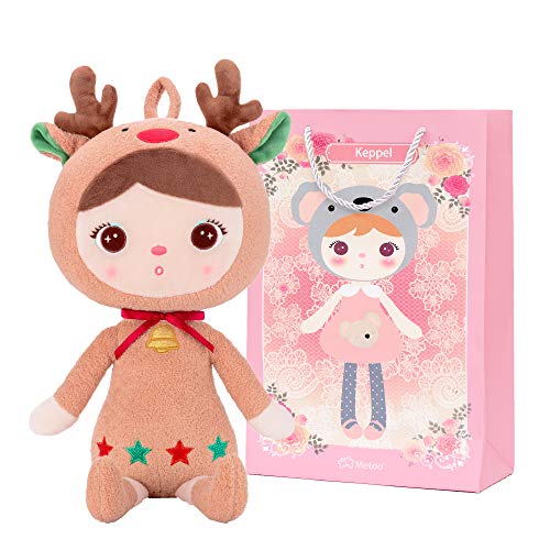 Me Too muñeco de Peluche muñeca de Trapo muñeco de Peluche Regalo de bebé Suave y Seguro decoración navideña - MeToo Christmas Keppel Series - Navidad Alce