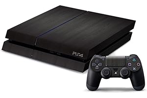 DOTBUY PS4 Skin Aufkleber Sticker Design Folie schützende Haut Schale für Sony Playstation 4 Konsole und 2 Dualshock Controller (Wood Black)