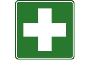 RITTER MEDIENDESIGN Adesivo di primo soccorso croce materiale di medicazione armadietto medico, adesivo resistente alle intemperie e ai raggi UV