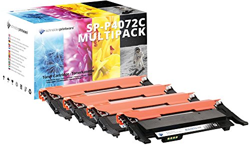 4 Schneider Printware Toner | 80% mehr Druckleistung | als Ersatz für CLT-P4072C kompatibel für Samsung CLP-320 CLP-325N CLP-325 CLP-325W CLX-3180 CLX-3185 CLX-3185FN CLX-3185FW CLX-3185N CLX-3185W | Geprüft nach ISO-Norm 19798 |