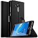 Produktbild Honor 6C pro Hülle Case, KuGi Honor 6C pro Wallet Case, Brieftasche Case Hülle PU Kunstleder Flip Case mit Standfunktion Kartenfächer und Bargeld für Honor 6C pro smartphone.Schwarz