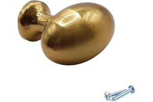 M4TEC Cuisine Armoire Porte Poignées Placard Tiroir Chambre Meubles Boutons Tirer Knobs Laiton Brossé. Série VG8: 36-22 mm