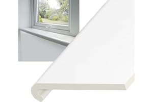VIRTUAL PLASTICS Window Sill Capping Board - Bullnose Window Board Sill Cover - Plastic Window Cill Cover - 1.25 Metre Length (240mm Width)