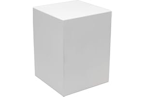 ‎PAINTERSISTERS Paintersisters® Sockel Weiß lackiert Größe M - (15x15x20 cm) allseitig geschlossen, akkurat verarbeitet, Podest für Objekte und Kunst, Deko, Pflanzensäule, Schaufenster