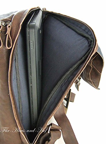 Harold’s Rucksack 42 x 30 x 12 cm Rind-Leder 15 Zoll Laptopfach Laptoprucksack 258102 - 6