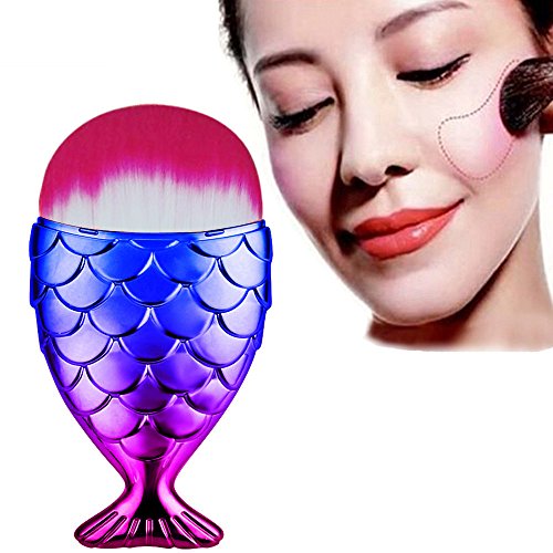 Vovotrad 1pcs lila Fischschwanz Make-up Pinsel für Augenbrauen, Wimpern, Augen und Wangen Make-up. Perfekter Make-up-Effekt! - 2