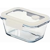 Neoflam Fika Glace Vakumlu Cam Saklama Kabı 460 ML Bej